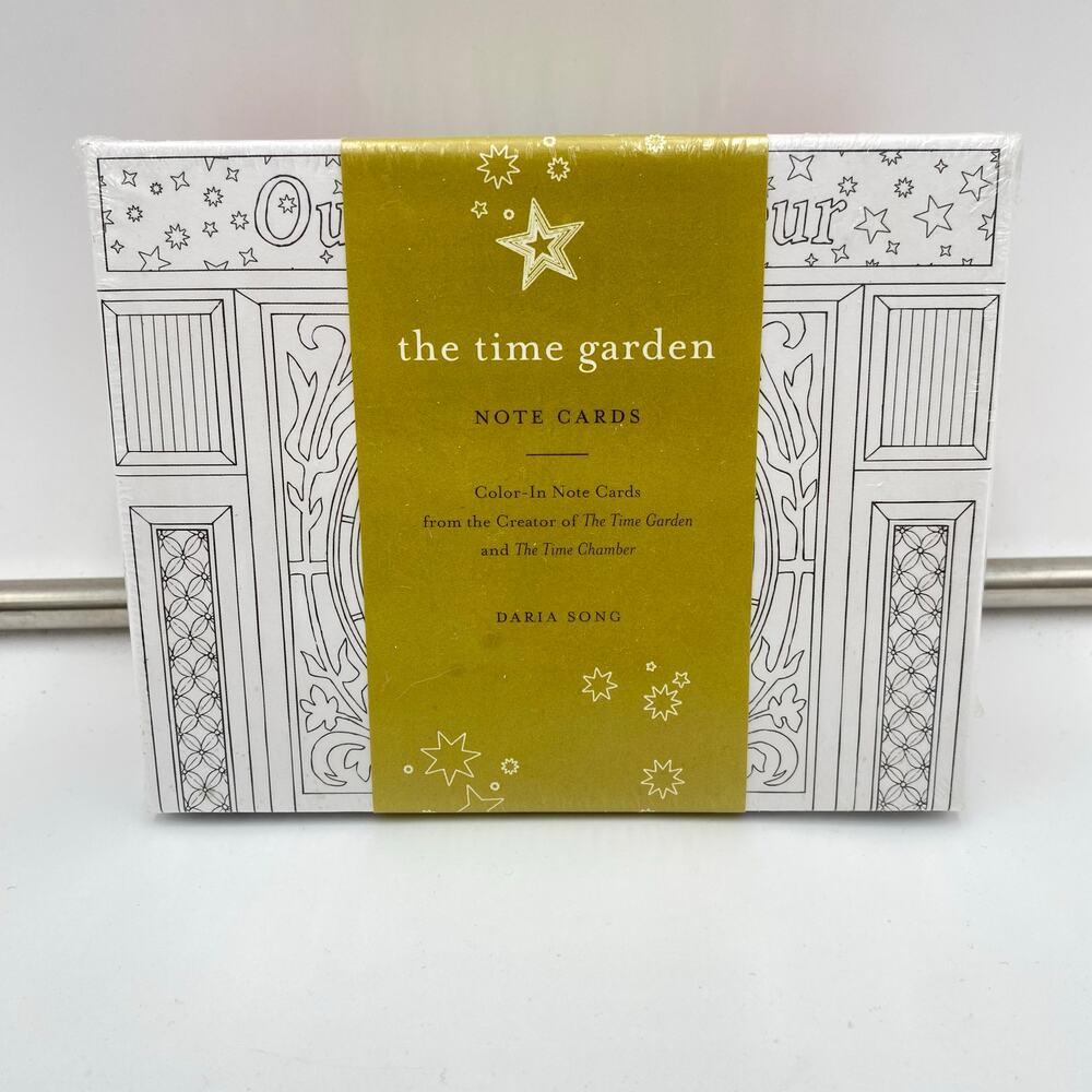 The Time Garden Color Yourself Note Cards 12 Cards By Daria Song NIB